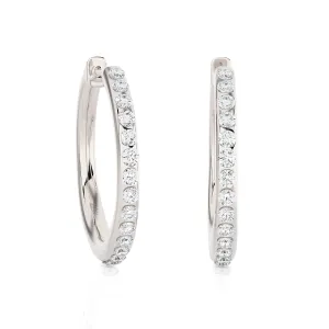 1/3 ctw Round Lab Grown Diamond Hoop Earrings