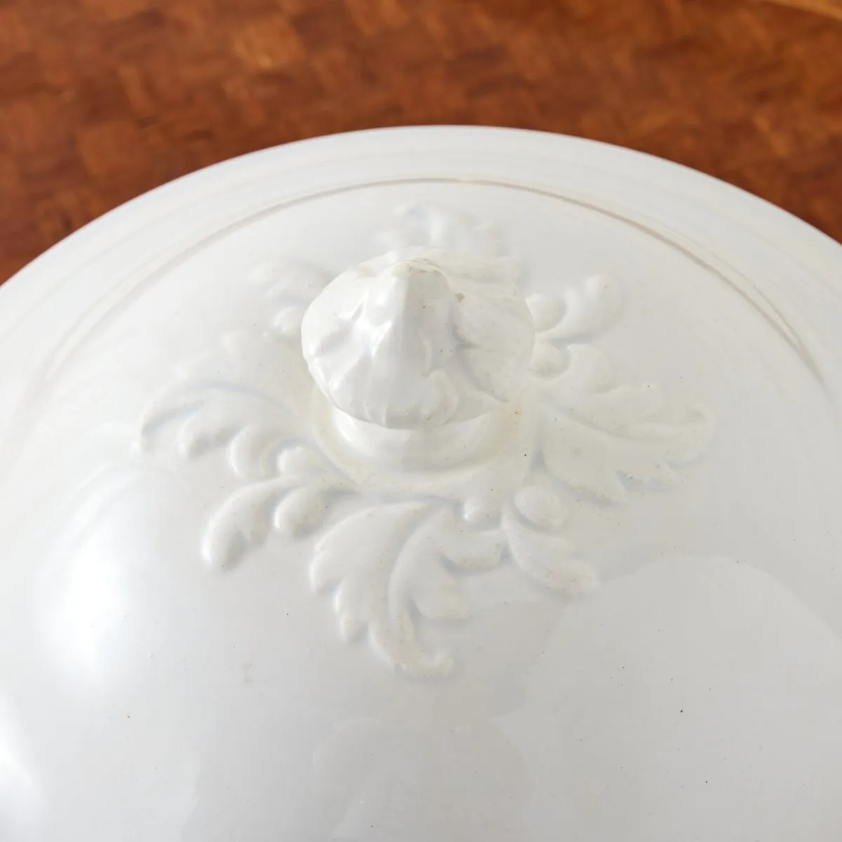 19th Century French Blue-Rimmed Tureen
