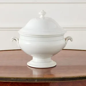 19th Century French Blue-Rimmed Tureen