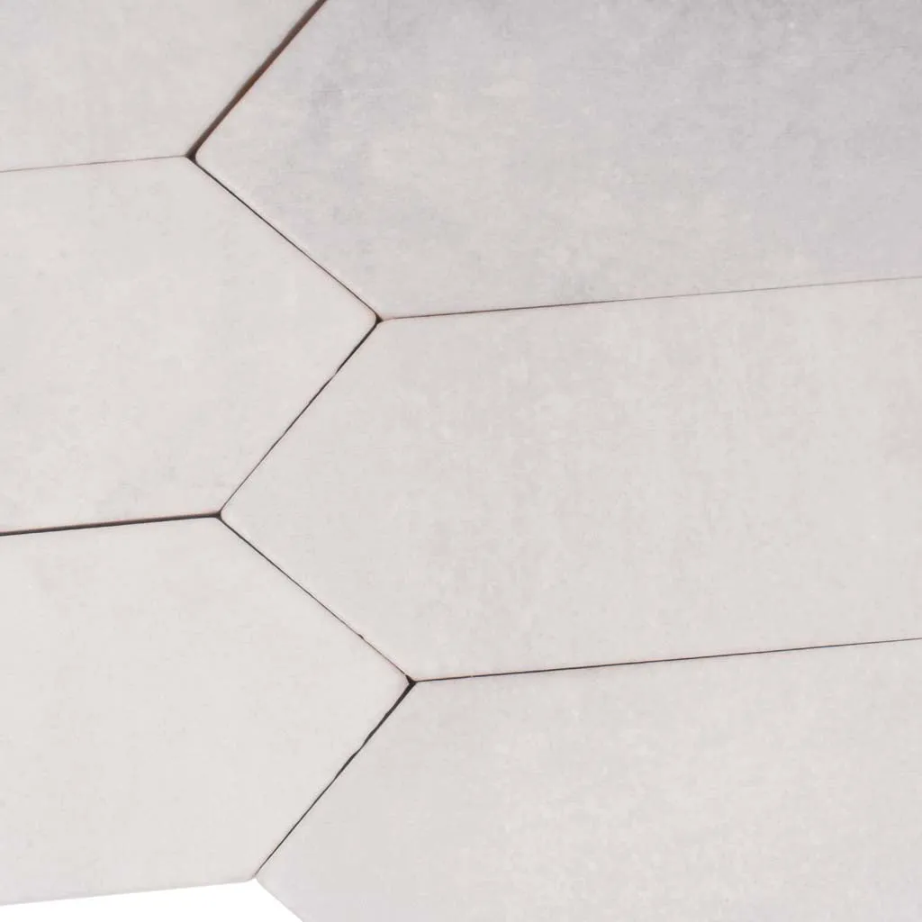 23 pack Festa 1.7 in. x 9.6 in. Matte White Ceramic Picket Wall and Floor Tile (2.37 sq ft/case) - Sample