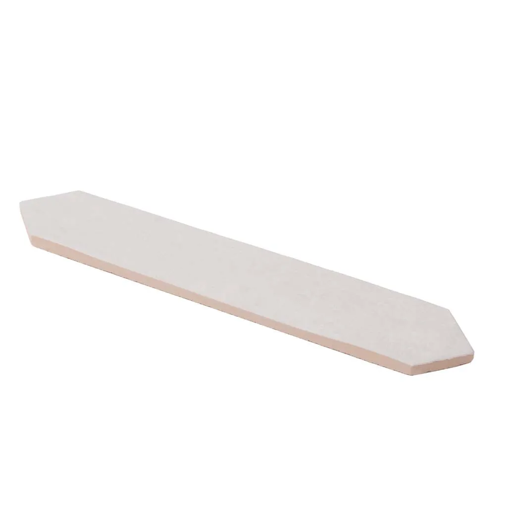 23 pack Festa 1.7 in. x 9.6 in. Matte White Ceramic Picket Wall and Floor Tile (2.37 sq ft/case) - Sample