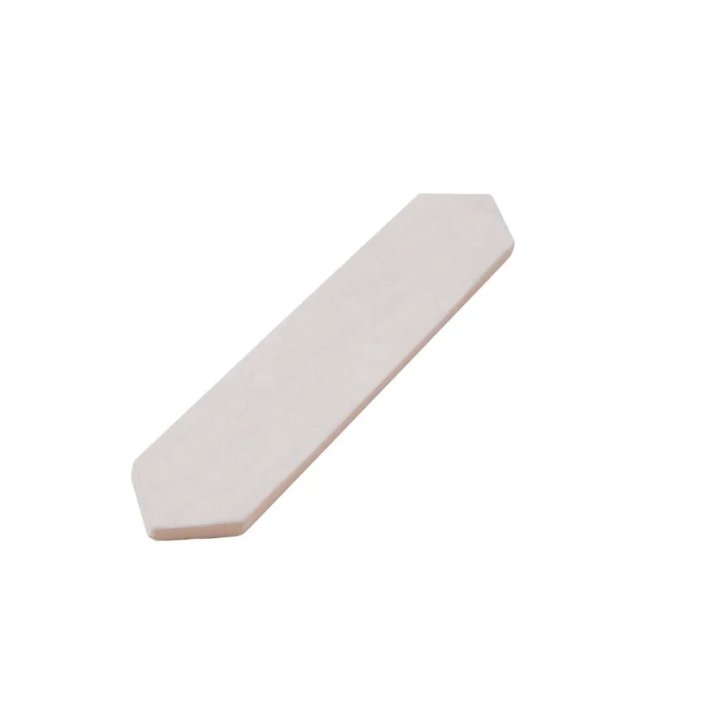 23 pack Festa 1.7 in. x 9.6 in. Matte White Ceramic Picket Wall and Floor Tile (2.37 sq ft/case) - Sample