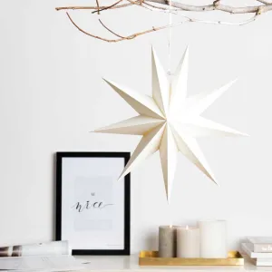 28cm Scandinavian Star Decoration - Matte White
