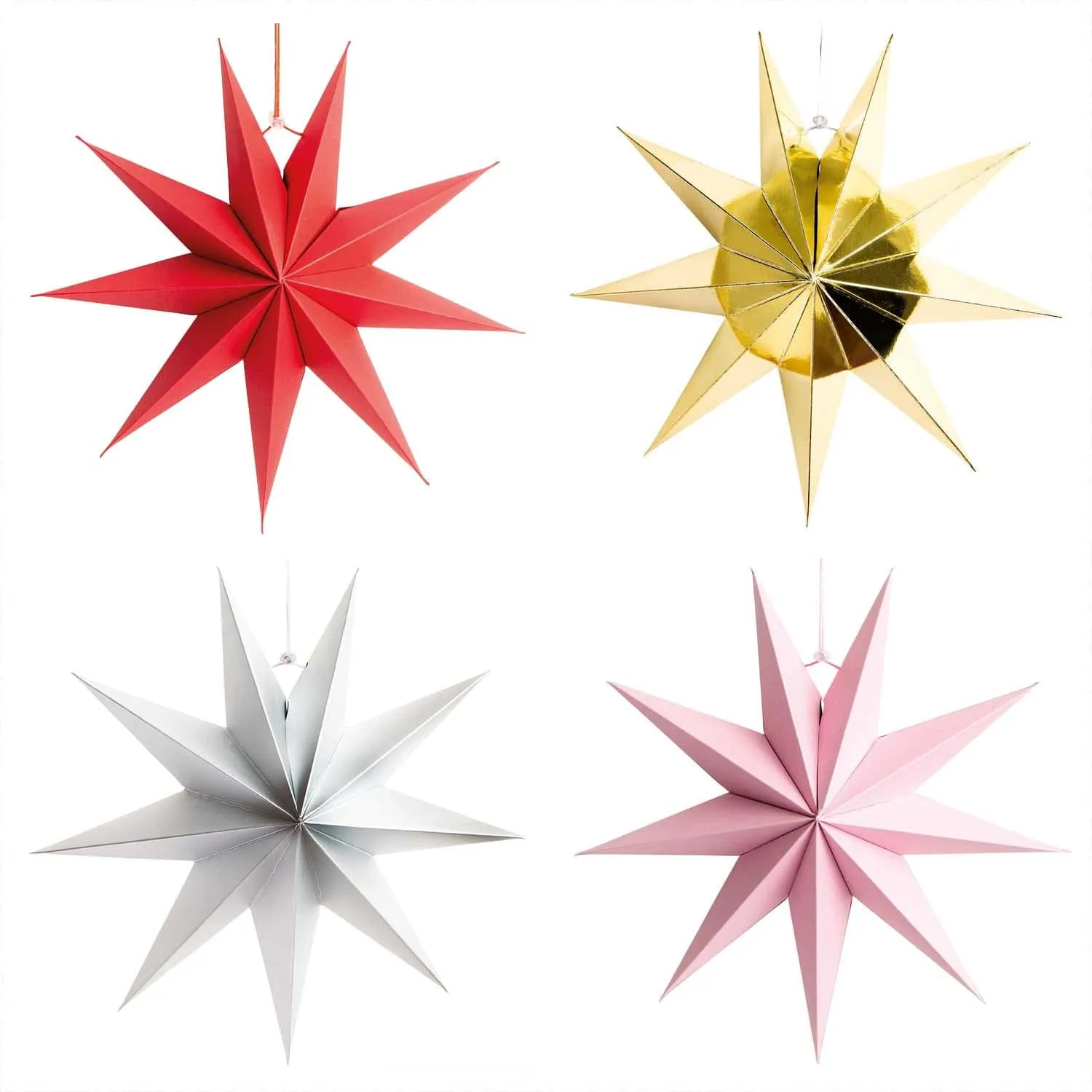 28cm Scandinavian Star Decoration - Matte White