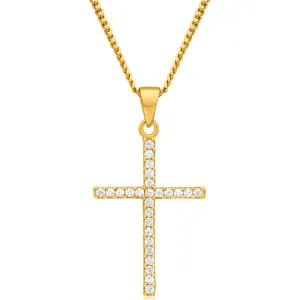 9ct Dazzling Yellow Gold Cubic Zirconia Pendant
