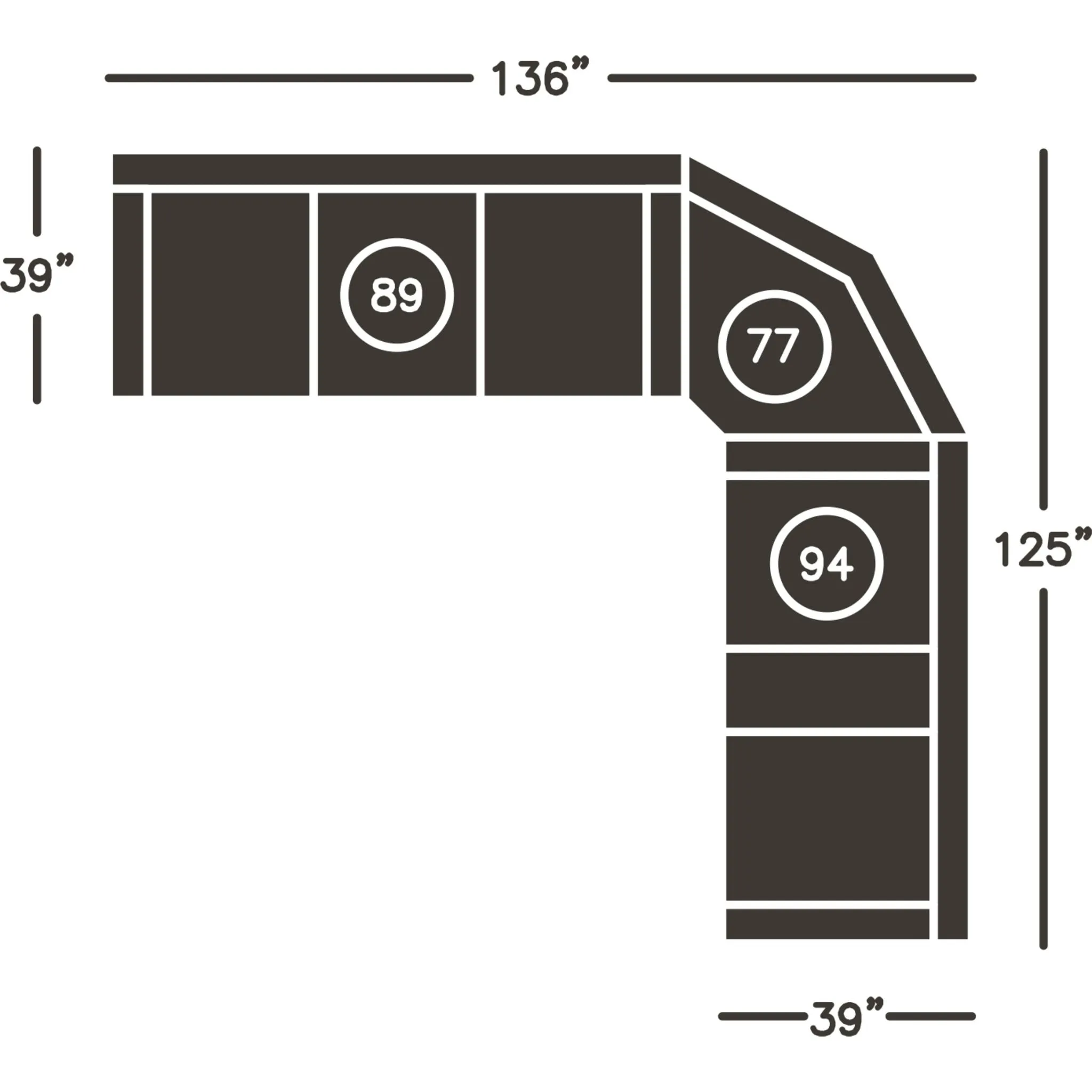 Acieona Dual Reclining Sofa w/Drop Table - Slate