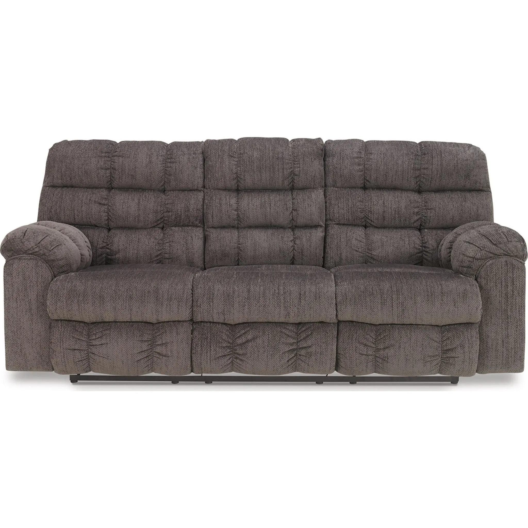 Acieona Dual Reclining Sofa w/Drop Table - Slate