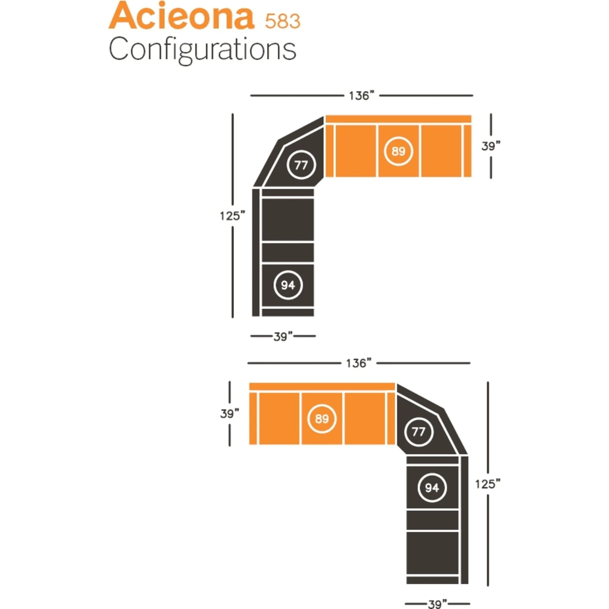 Acieona Dual Reclining Sofa w/Drop Table - Slate