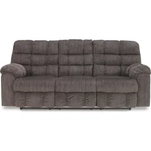 Acieona Dual Reclining Sofa w/Drop Table - Slate
