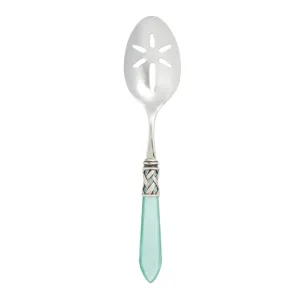 Aladdin Antique Aqua Slotted Serving Spoon