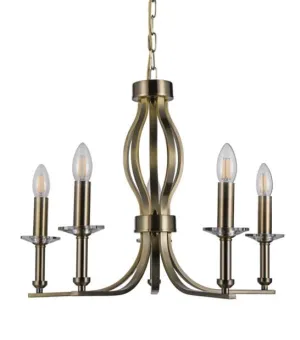 Antique brass 5 light
