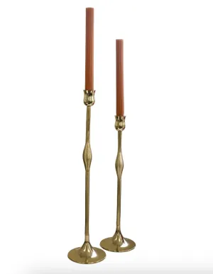 Antique Gold Tapered Candle Holders