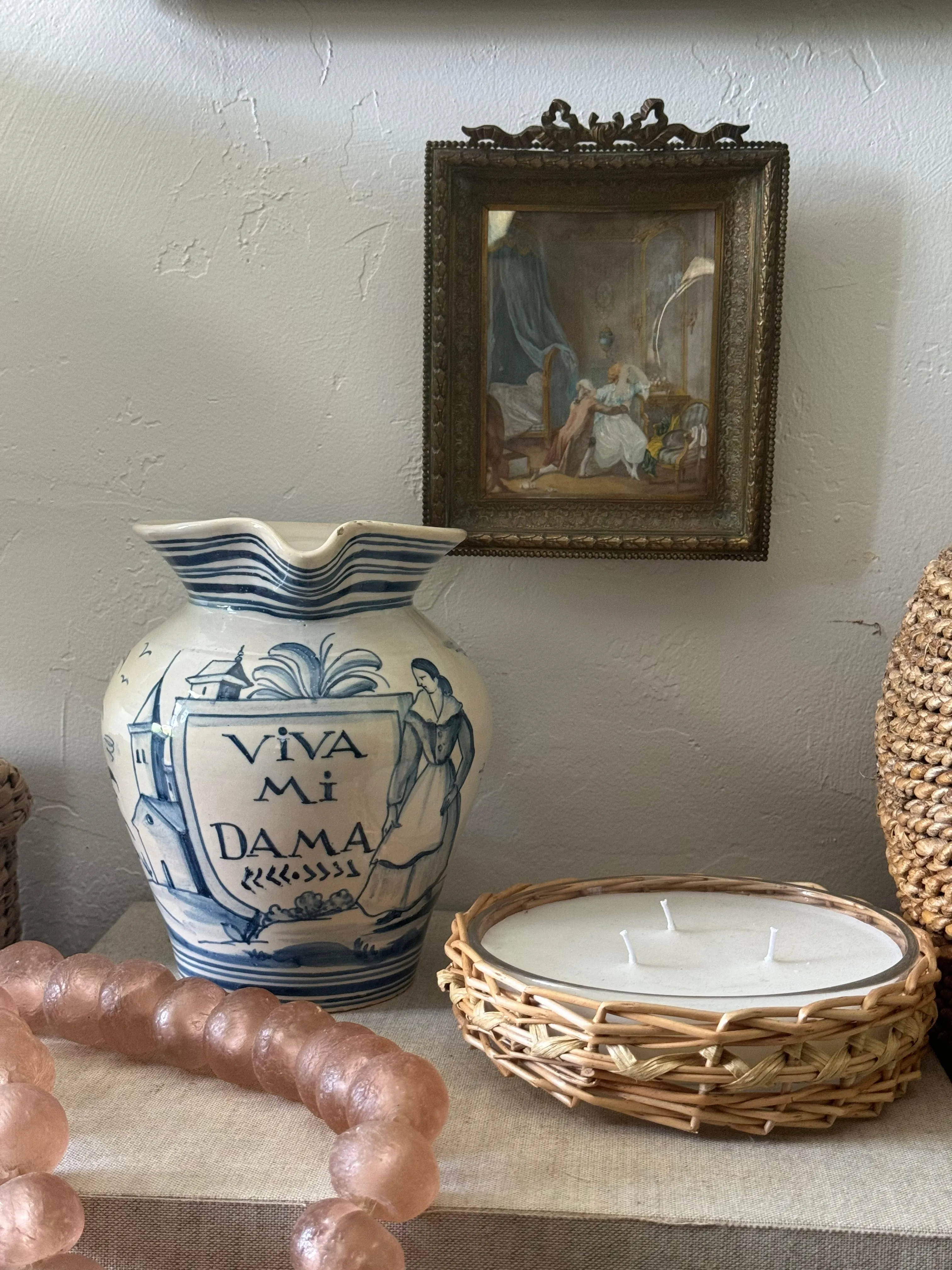 Antique Majolica Pitcher