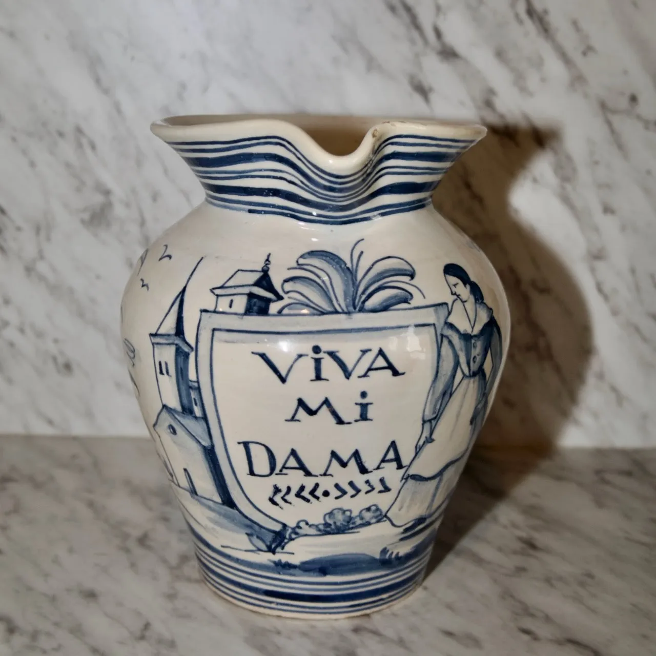 Antique Majolica Pitcher