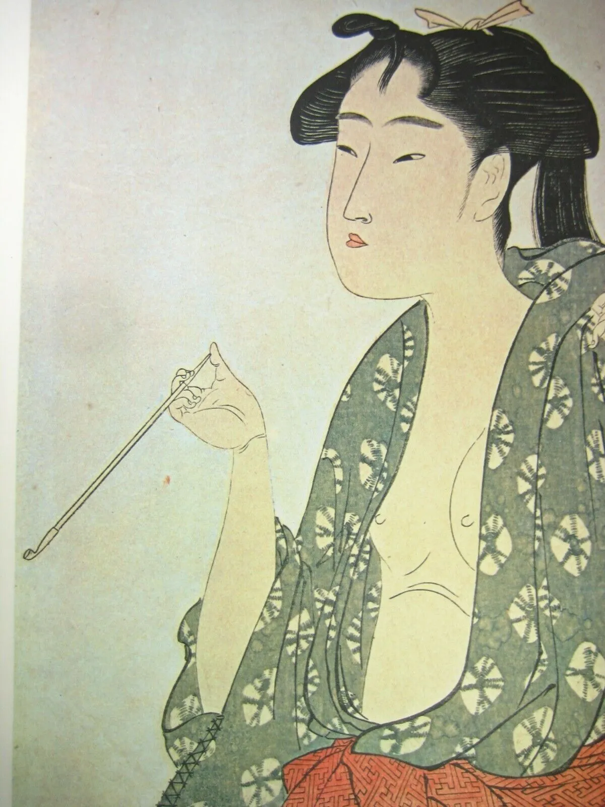 Antique Meiji Era (C1880) Japanese Bronze & Bamboo Signed Kiseru Good Draw 9"