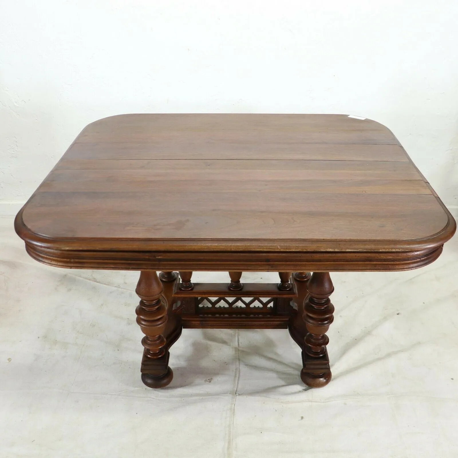 Antique Table, Dining, French, Walnut Henri II Style Table, Handsome Piece!