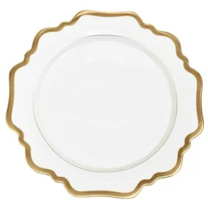 Antique White with Gold Rim Dessert