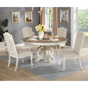 ARCADIA 5 Pc. Round Dining Table Set