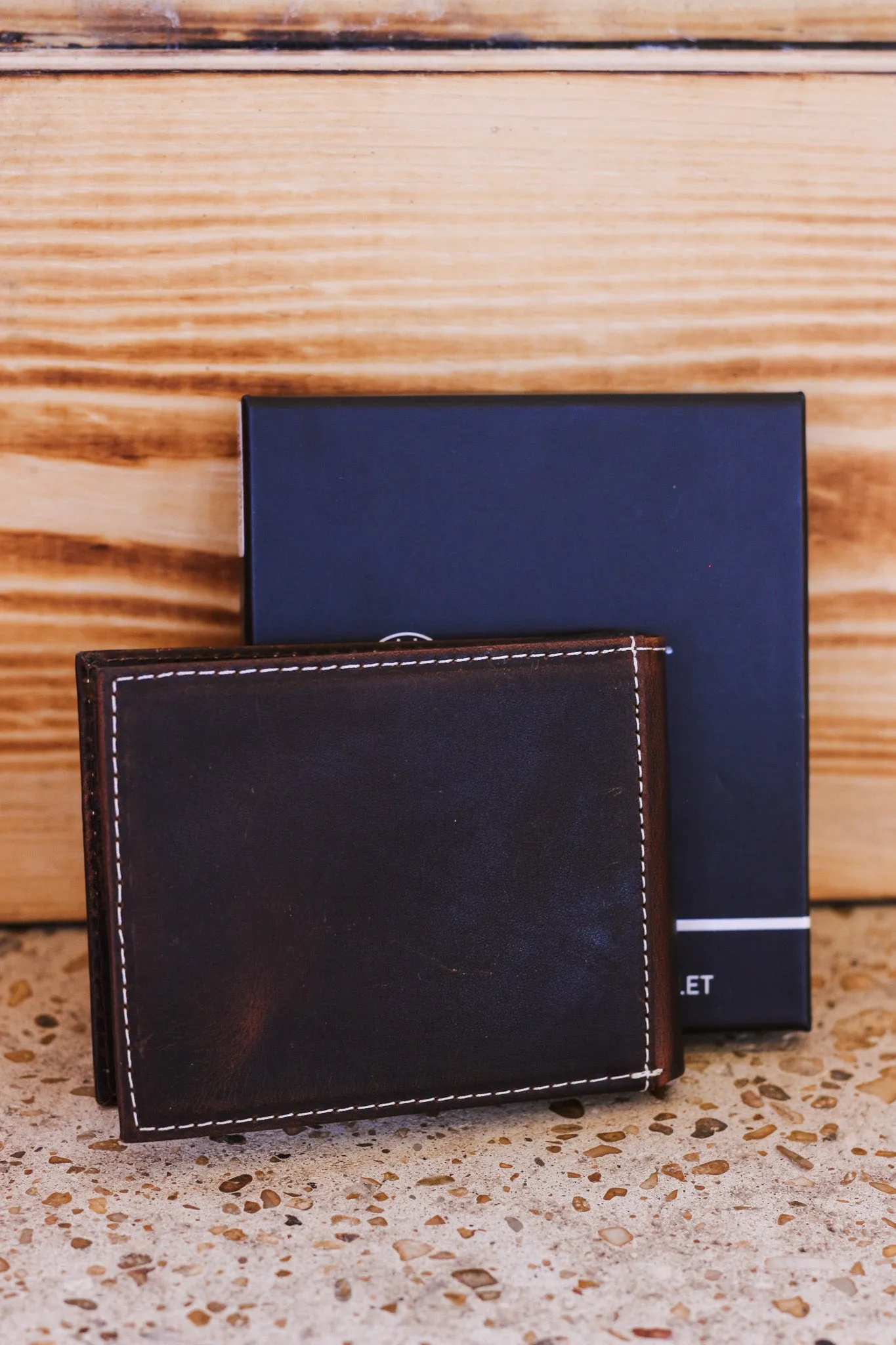 Ariat Passcase Distressed American Flag Bifold Wallet