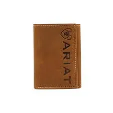 Ariat Trifold Vertical Debossed Medium Brown