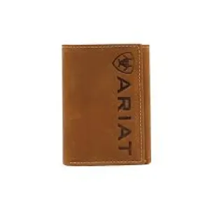 Ariat Trifold Vertical Debossed Medium Brown
