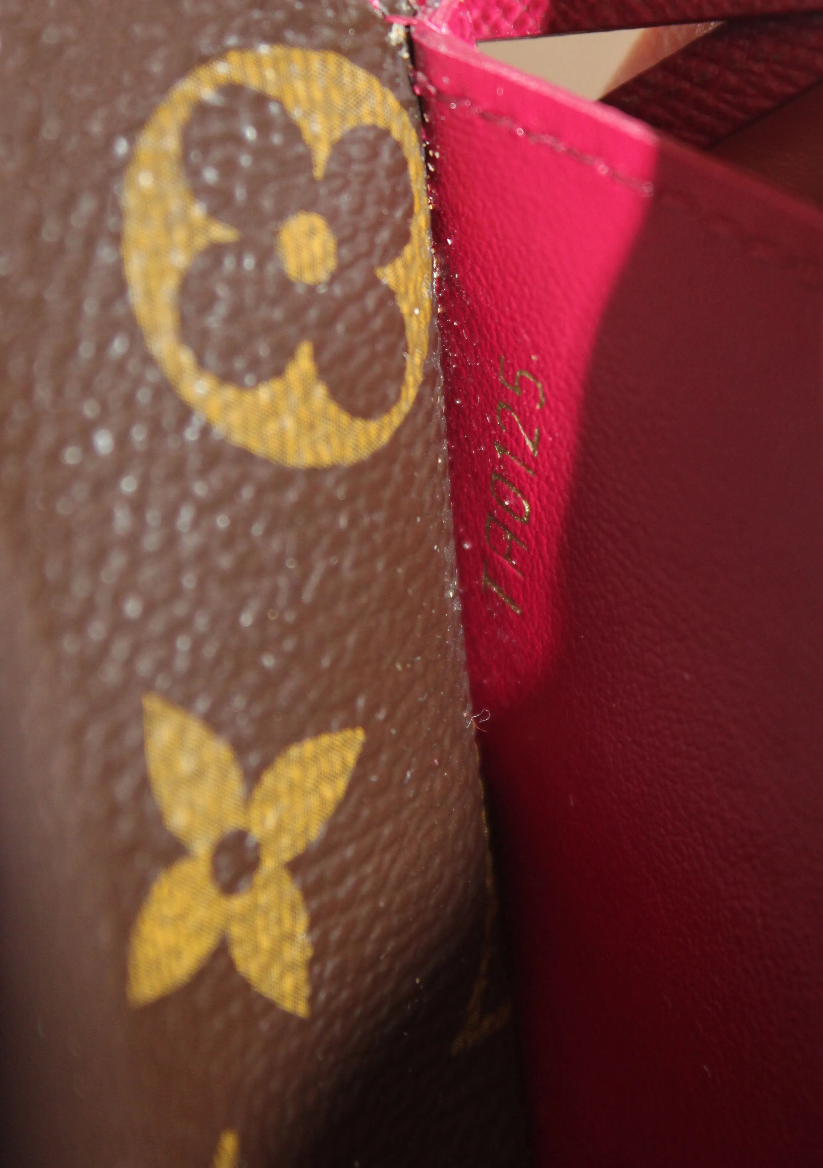 Authentic Louis Vuitton Classic Monogram Canvas Emilie Wallet Fuchsia