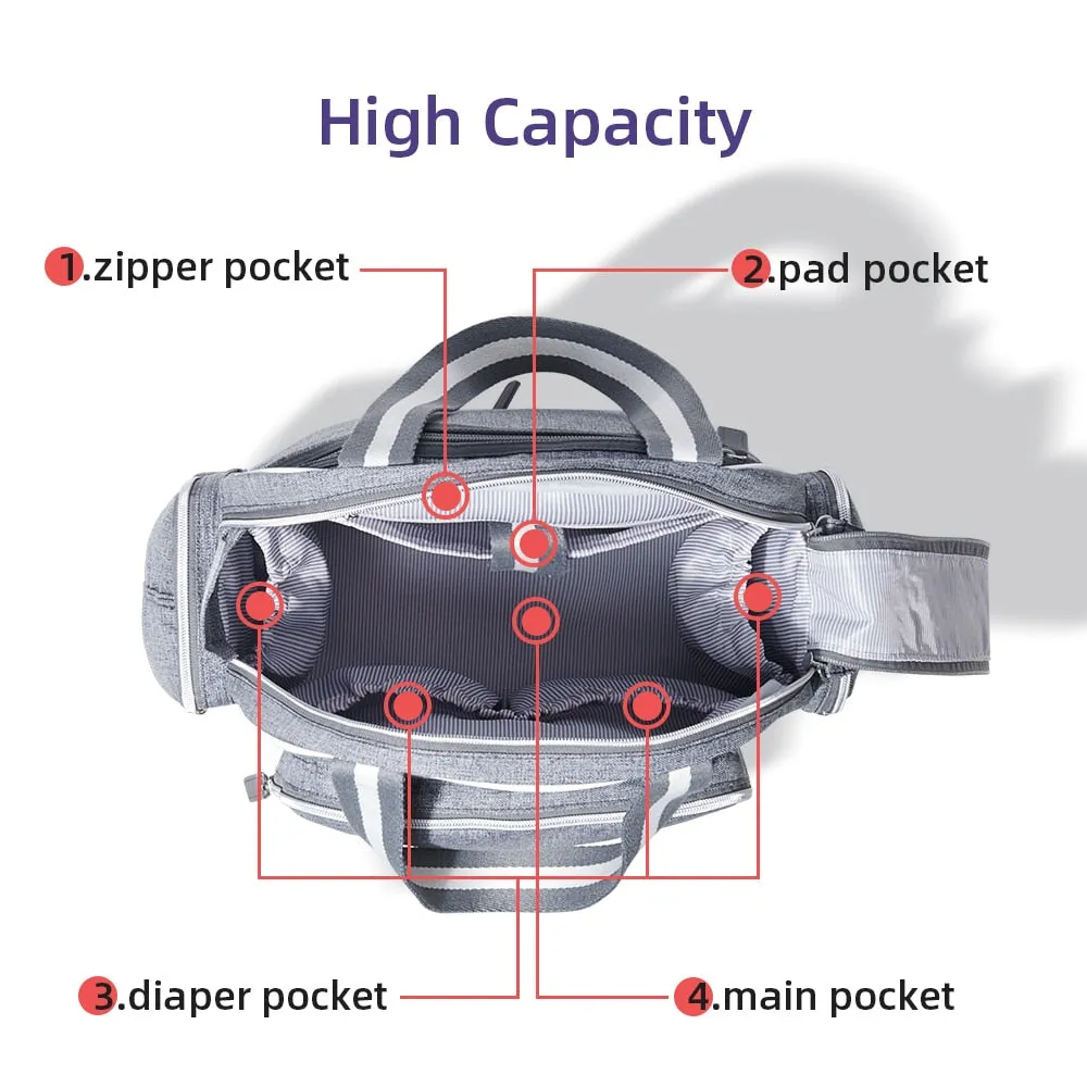 Backpack Diaper Large Capacity Waterproof