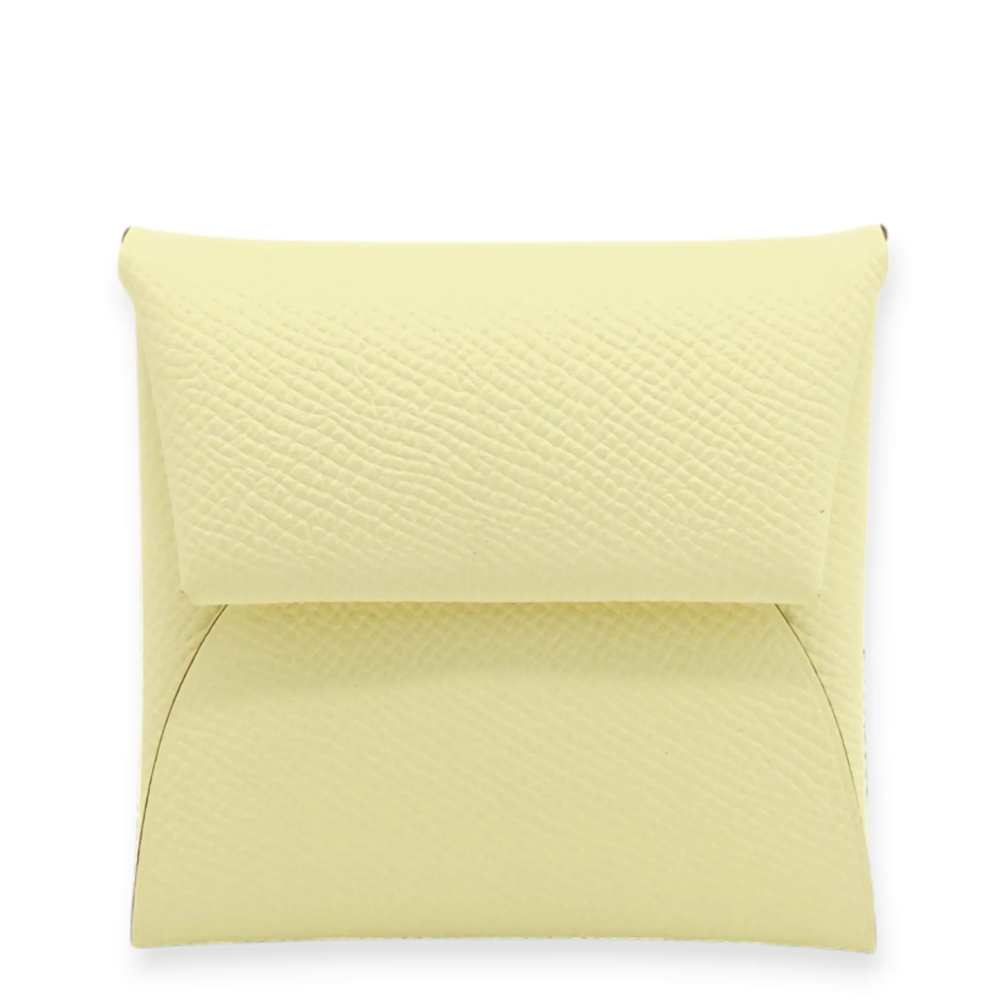Bastia Change Jaune Milton Wallet in Epsom, Palladium hardware