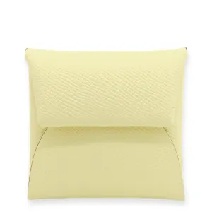 Bastia Change Jaune Milton Wallet in Epsom, Palladium hardware
