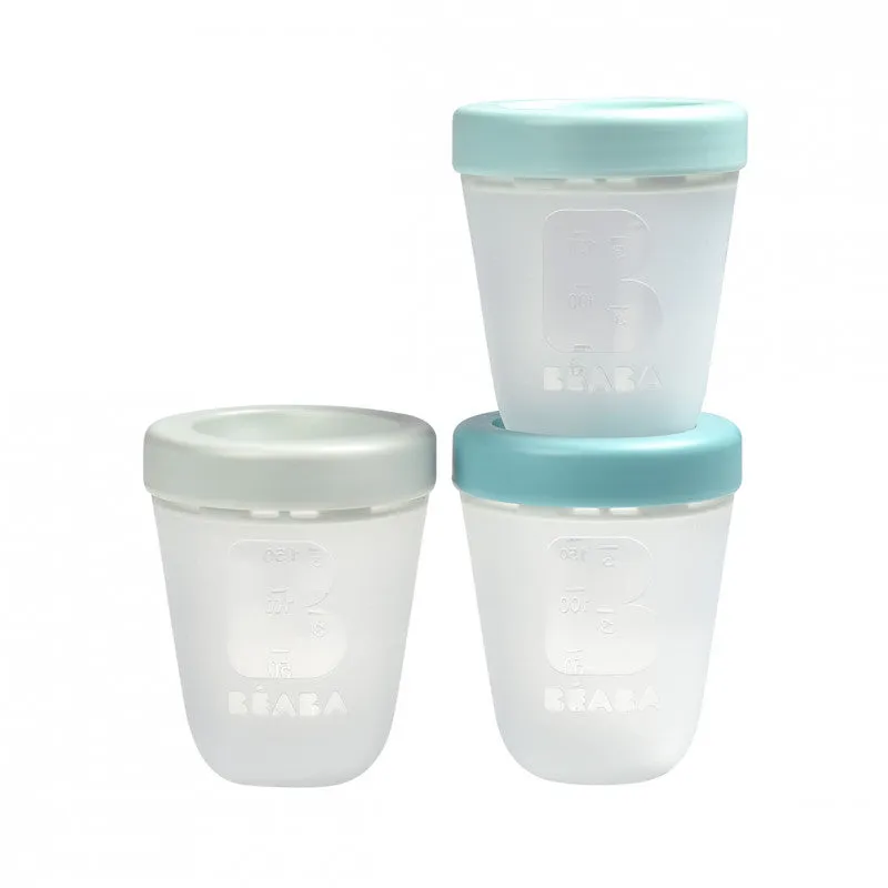 Beaba Set Of 3 Single  Portions Silicone - Jungle
