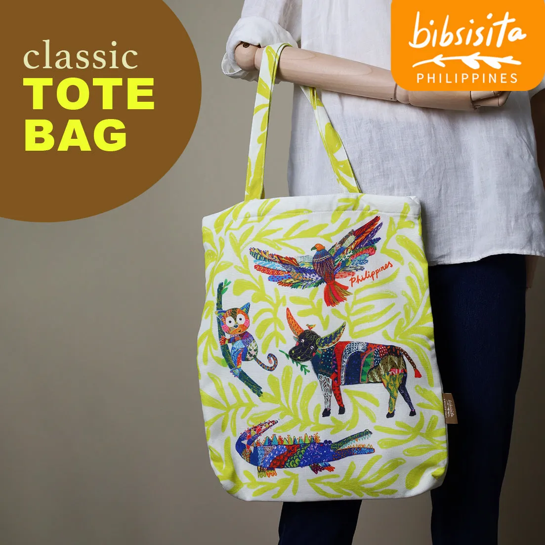 Bibsisita Canvas Tote Bag- LIVING THINGS