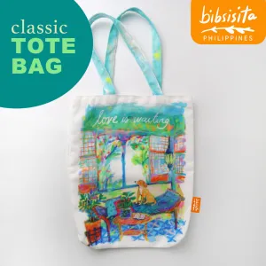 Bibsisita Canvas Tote Bag- LOVE IS WAITING