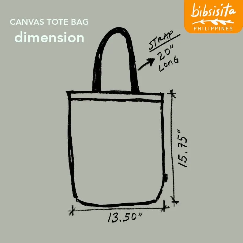 Bibsisita Canvas Tote Bag- LOVE IS WAITING