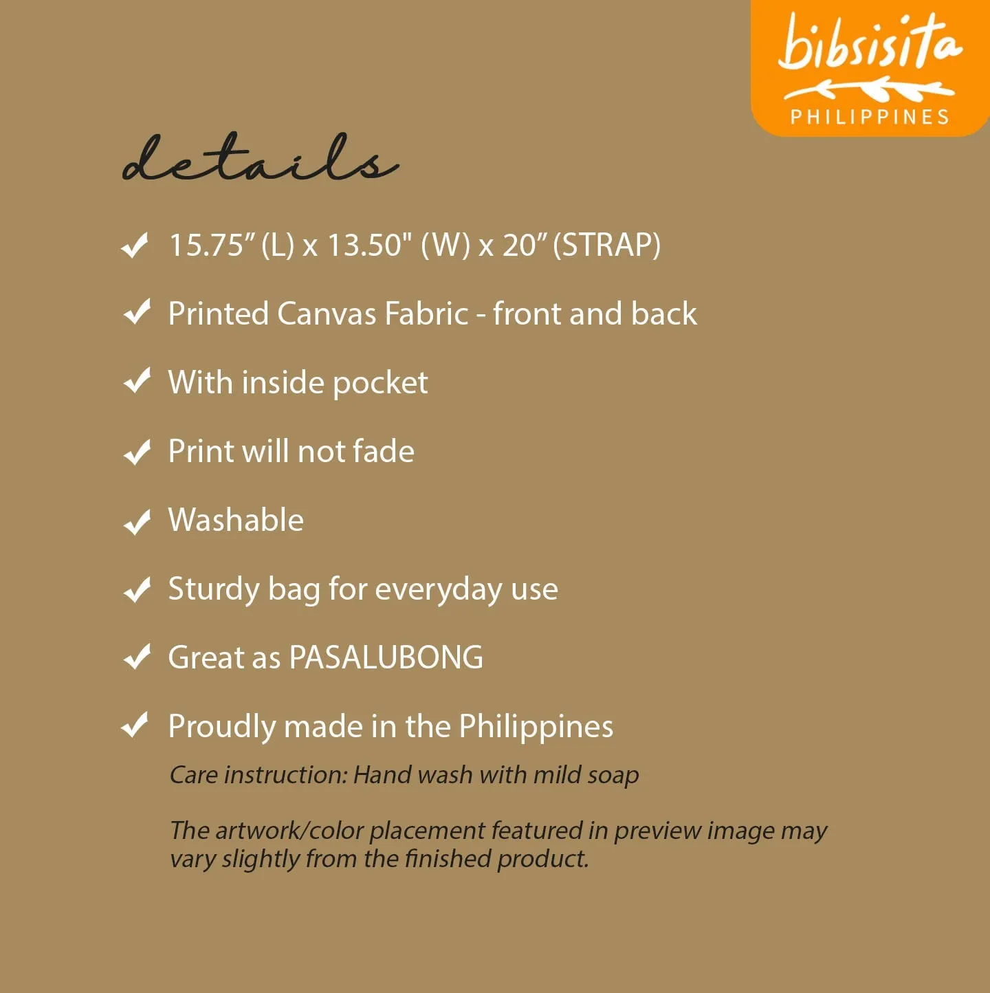 Bibsisita Canvas Tote Bag- LOVE IS WAITING