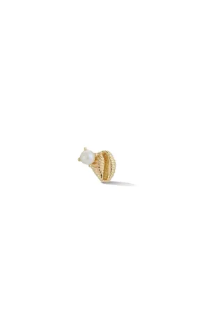 Bitsy Bean Stud With Pearl - Open