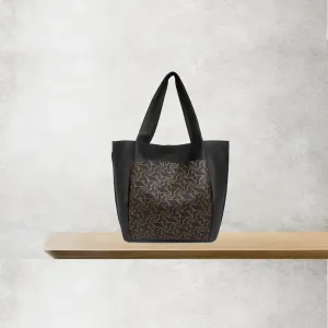 Black Printed Laptop Bag for Women
