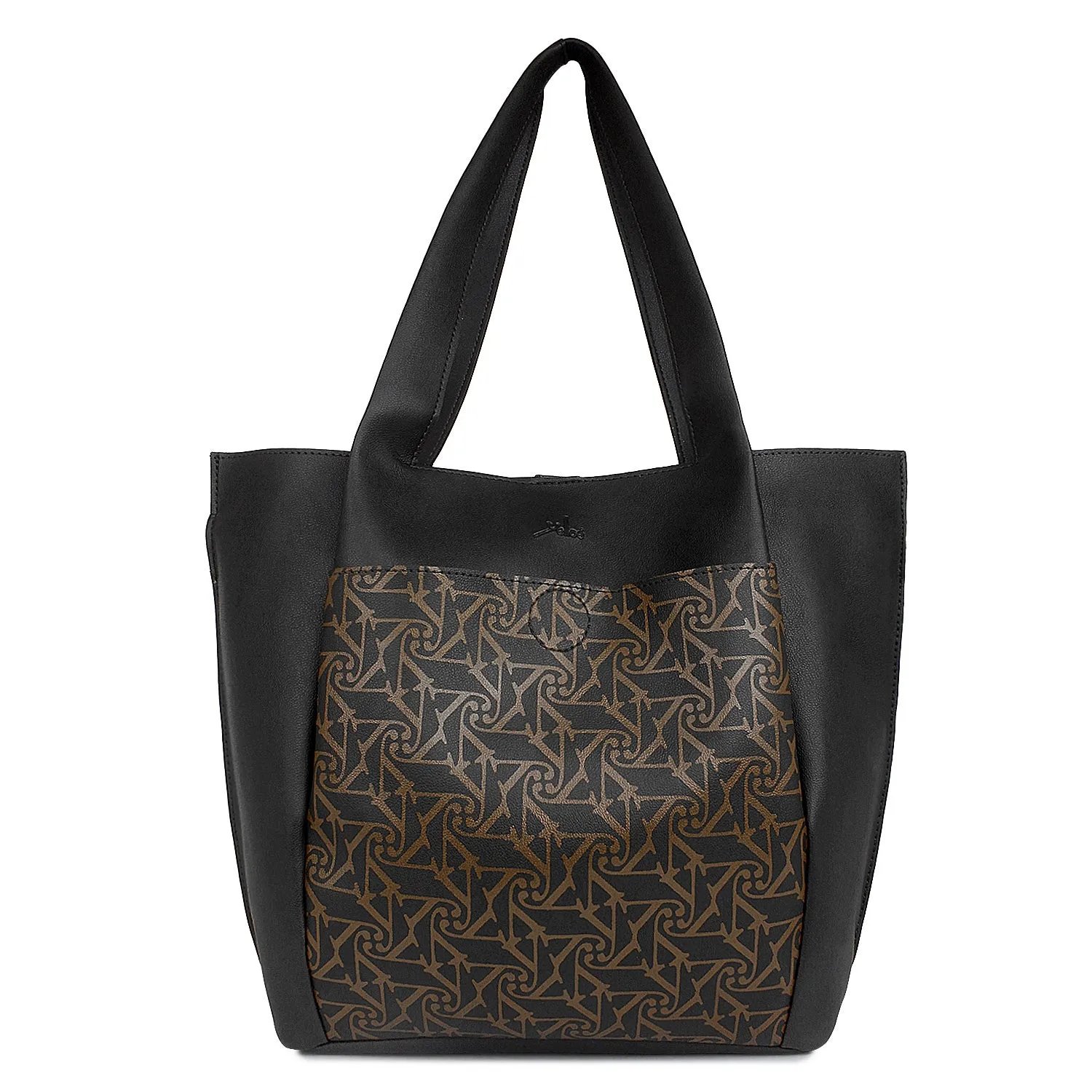 Black Printed Laptop Bag for Women