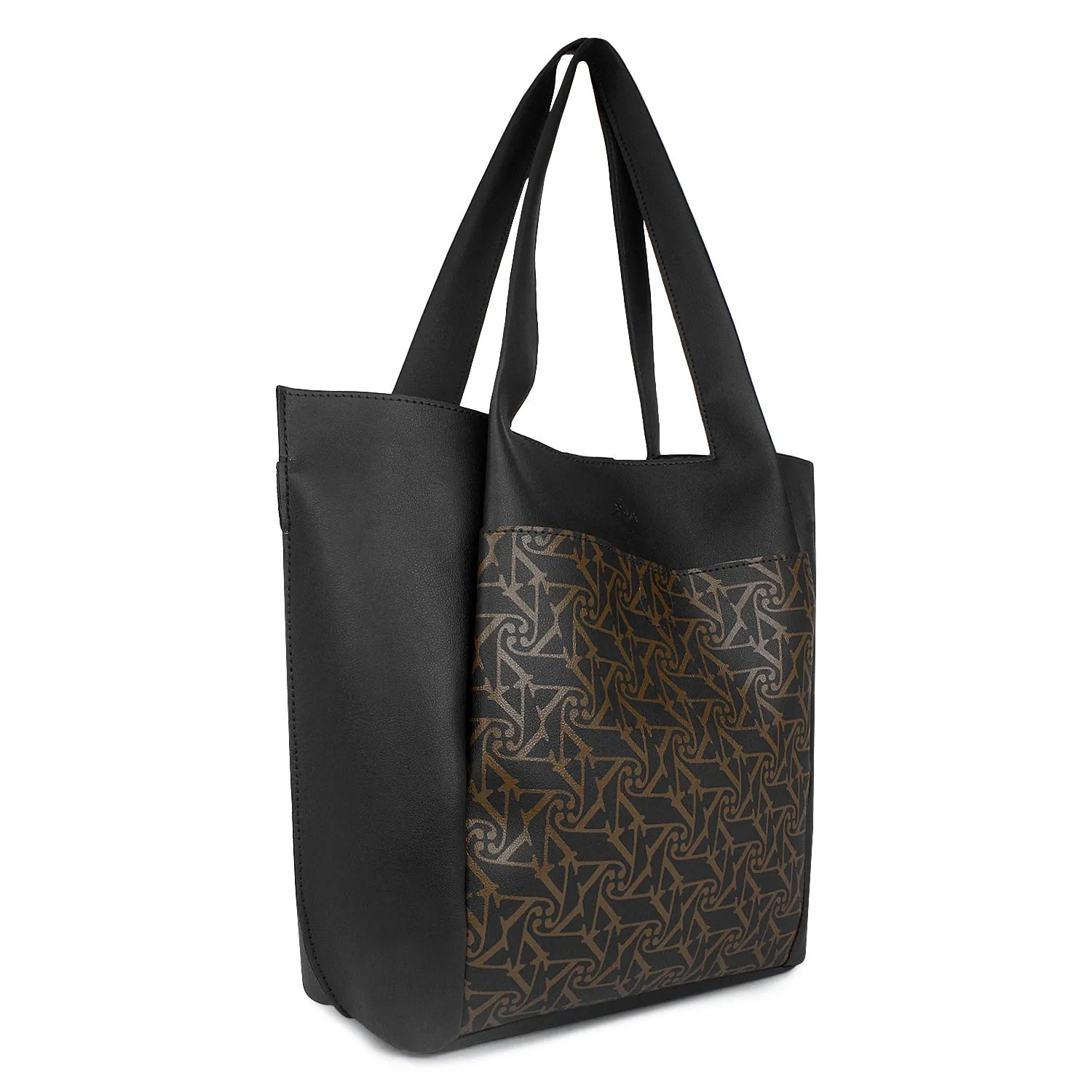 Black Printed Laptop Bag for Women