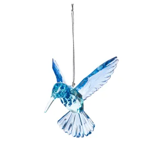 Blue & Purple Gem Hummingbird Ornament
