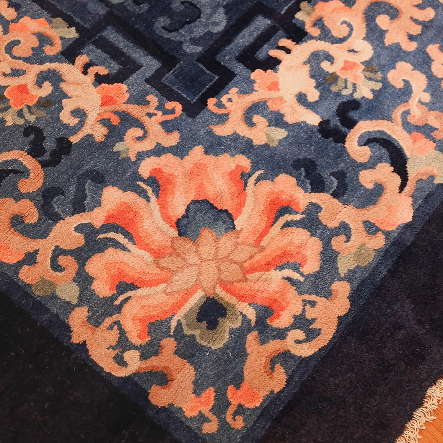 Blue Antique Chinese Rug - 11'1" x 24'6"