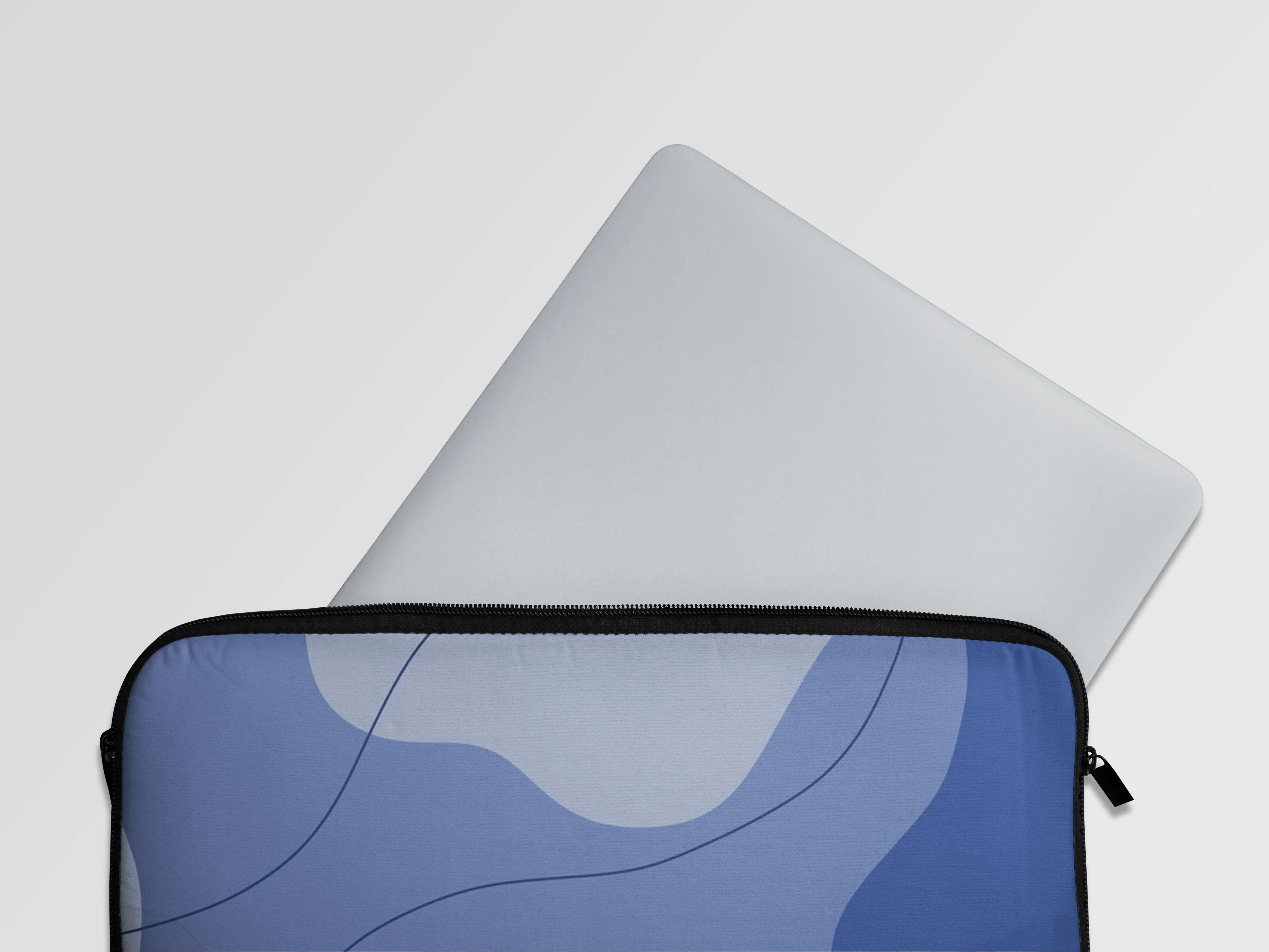 Blue Camo Abstract Laptop Sleeve Bag