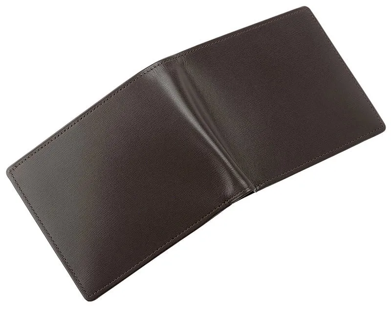 Box Calf Cow Leather Wallet with Coincase