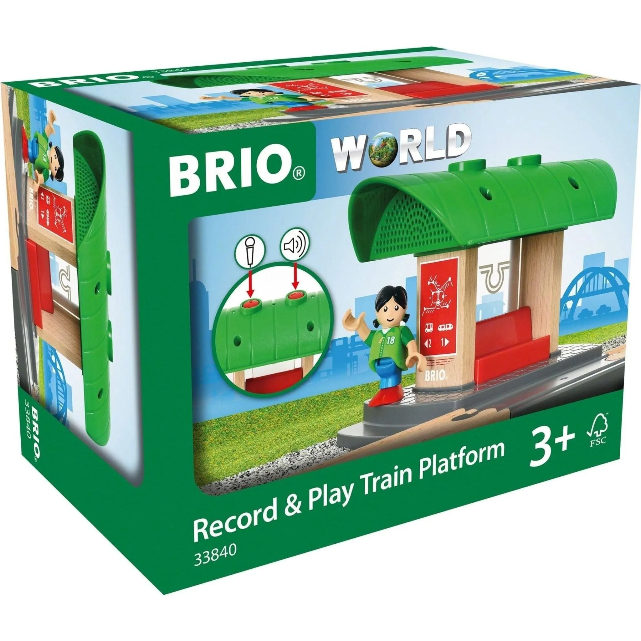 Brio Destination - Record & Play Train Platform