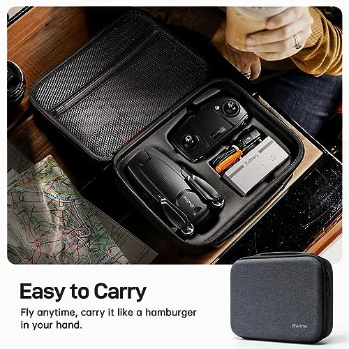 Bwine F7MINI Drones with Camera for Adults 4K 60Mins Flight Time, 5GHz WiFi Transmission, GPS Auto Return, Follow Me, Waypoints, Circle Fly, Beginner Mode, Less Than 250G, Customized Carrying Case, 2 Batteries   2 Sets of Propellers