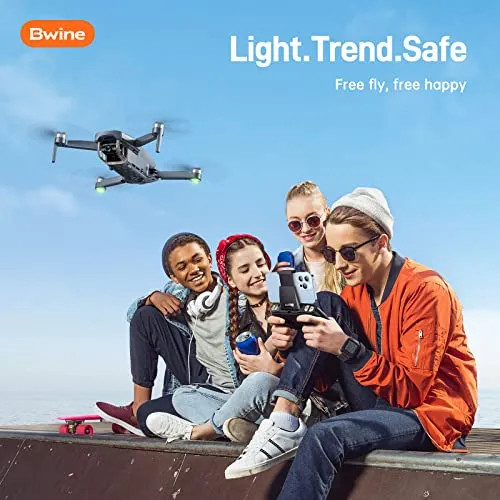Bwine F7MINI Drones with Camera for Adults 4K 60Mins Flight Time, 5GHz WiFi Transmission, GPS Auto Return, Follow Me, Waypoints, Circle Fly, Beginner Mode, Less Than 250G, Customized Carrying Case, 2 Batteries   2 Sets of Propellers