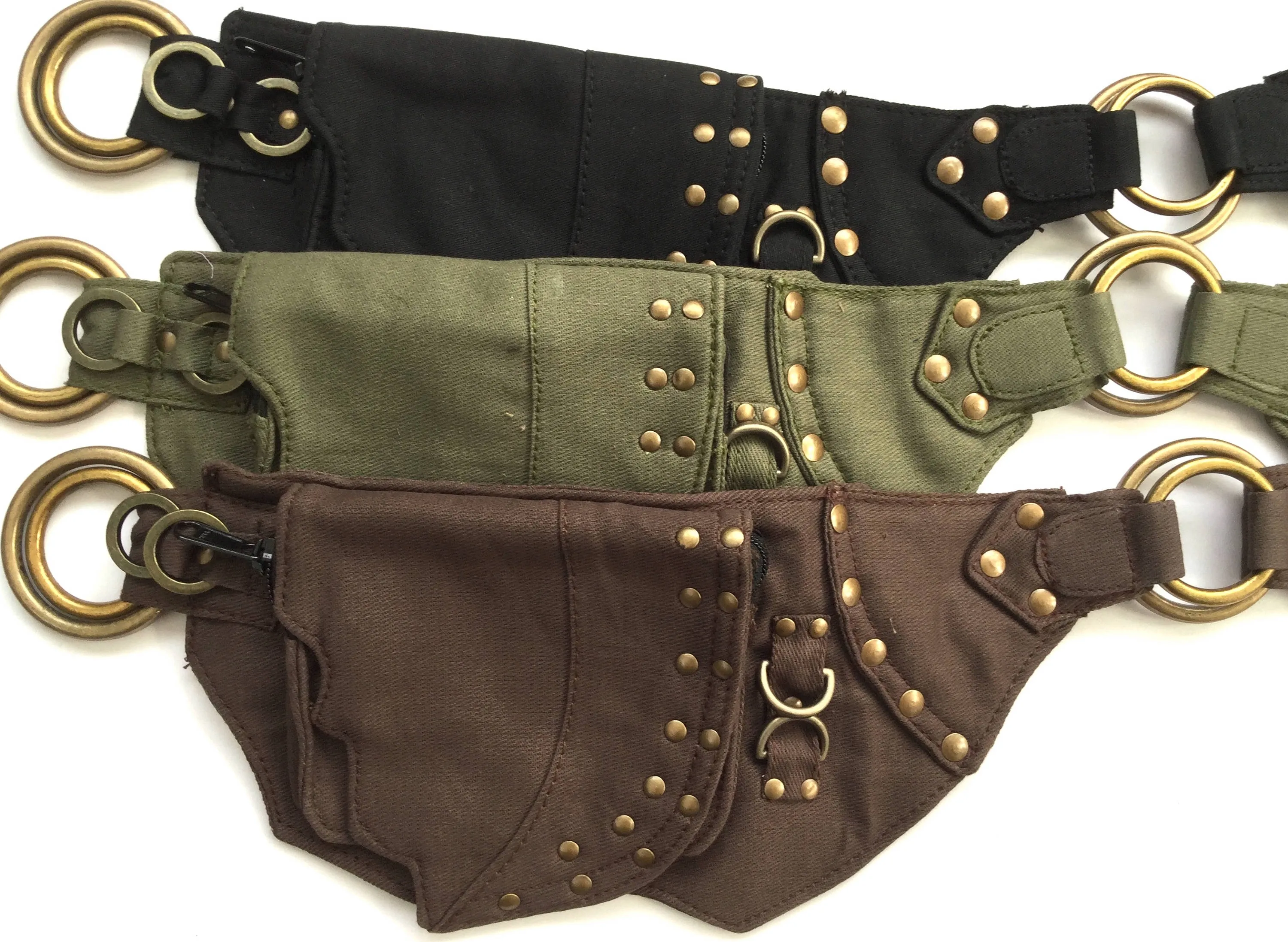 Canvas Rivet Belt - Black
