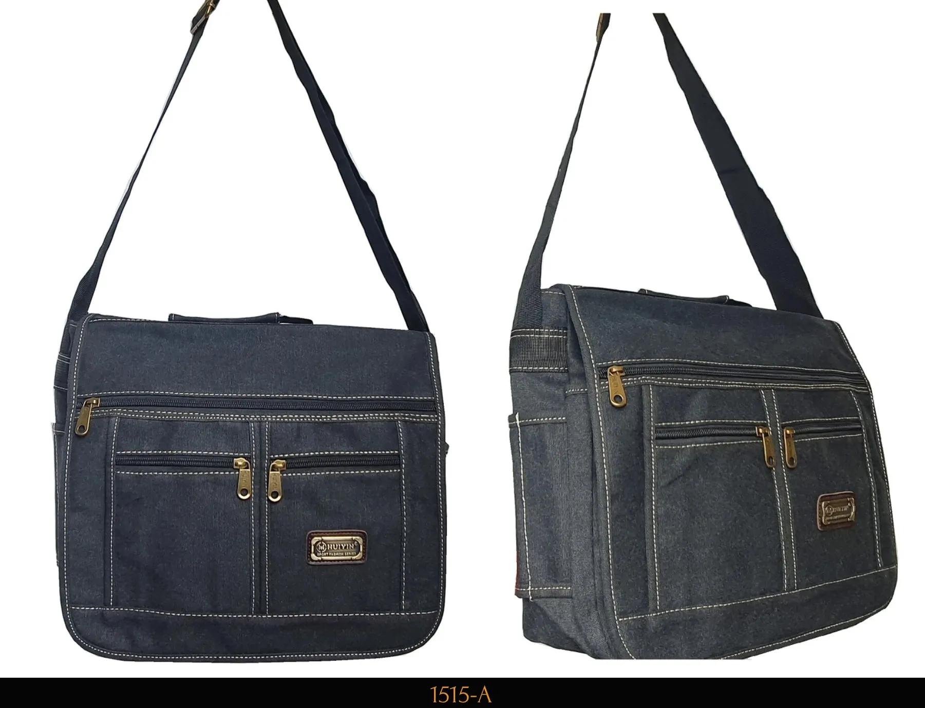 Canvas satchel black 1515