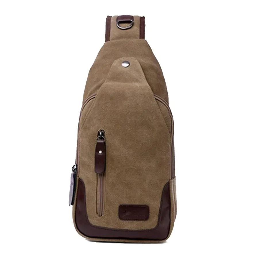 Canvas Shoulder Sling Bag - Assorted Colors