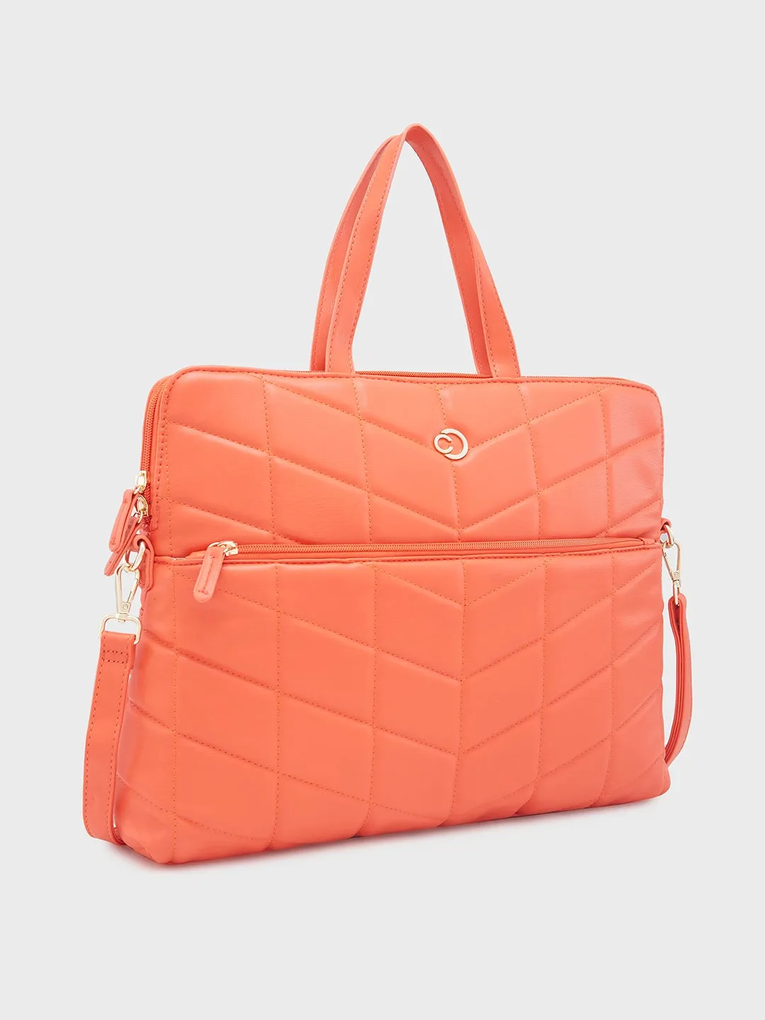 Caprese Julie Laptop Bag Large Orange