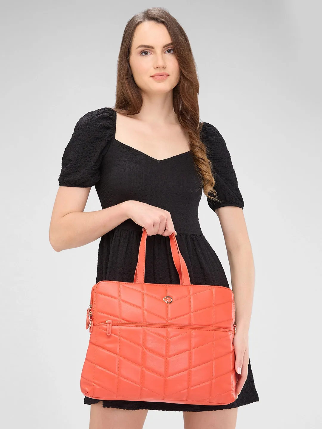 Caprese Julie Laptop Bag Large Orange